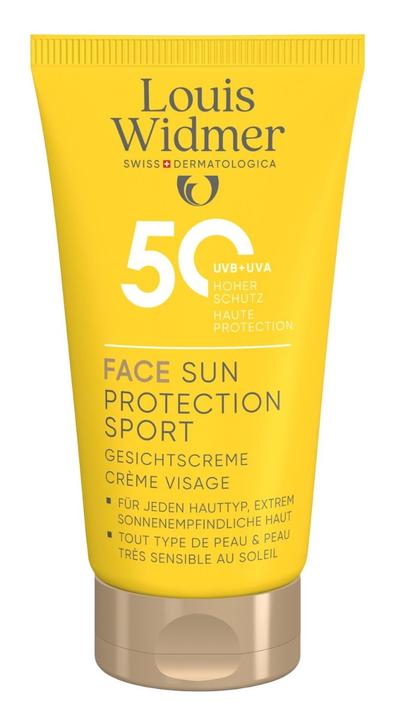 Widmer Louis Face Sun Protection Sport LSF50 parfumiert 50 ml (Sonnencreme Gesicht, SPF 50, 50 ml)