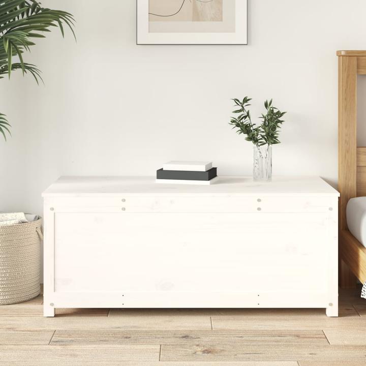 Image du produit VidaXL Truhe Weiss 110x50x45,5 cm Massivholz Kiefer,Farbe