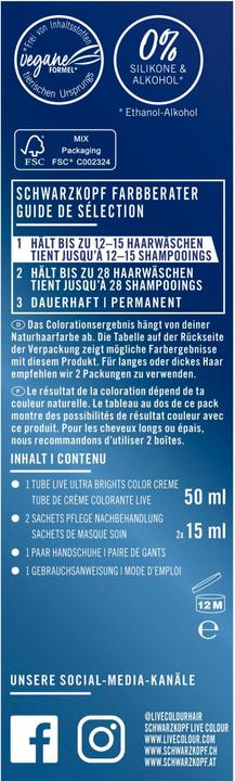 Produktbild Schwarzkopf Live Ultra Brights (93 Shocking Pink)