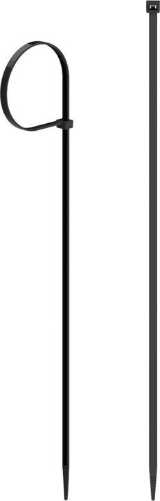 Image du produit Hama Colliers de serrage, 4,8 x 300 mm, noir, 50 pièces (Serre-câbles en plastique, 300 mm, 50 pcs)