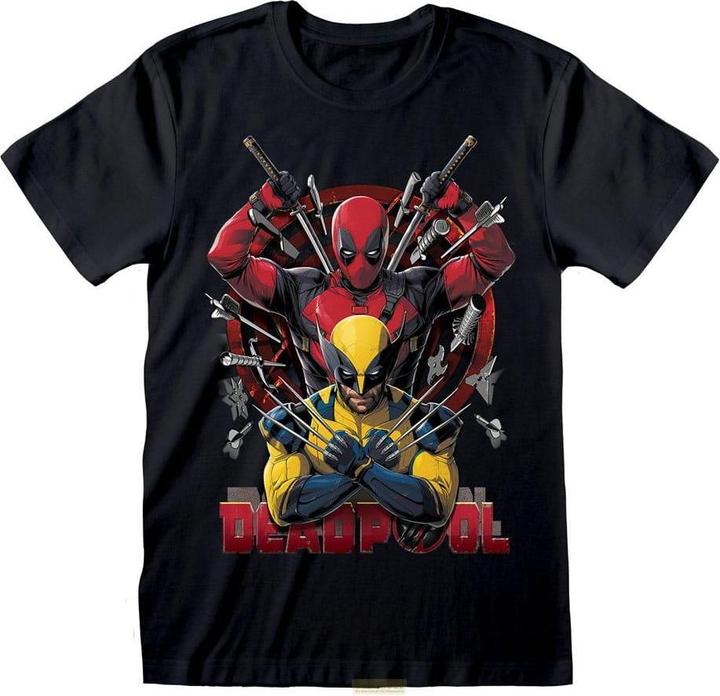 Produktbild Heroes Inc Deadpool 'Weapons' (Schwarz) T-Shirt (Small) (S)