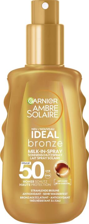 Immagine prodotto Garnier Ambre Solaire Ideal Bronze - Olii (Spray solare, SPF 50, 150 ml, 178 g)