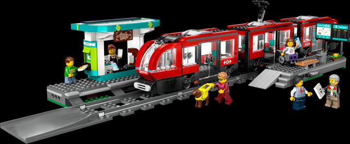 Actual product image LEGO Tram with stop (60423, LEGO City)