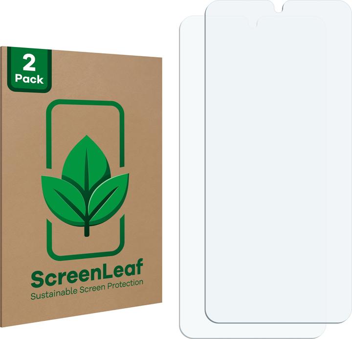Actual product image ScreenLeaf Protective film sustainable screen protector screen protector film clear transparent (2 Piece, Samsung Galaxy S21 5G)