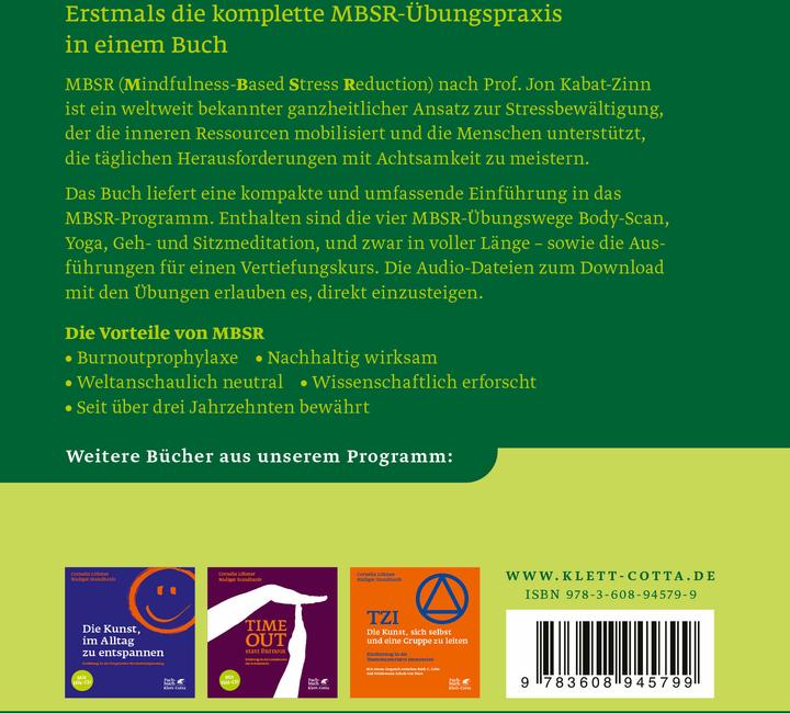 Produktbild MBSR - Die Kunst, das ganze Leben zu umarmen (Deutsch, Rüdiger Standhardt, Cornelia Löhmer, 2014)