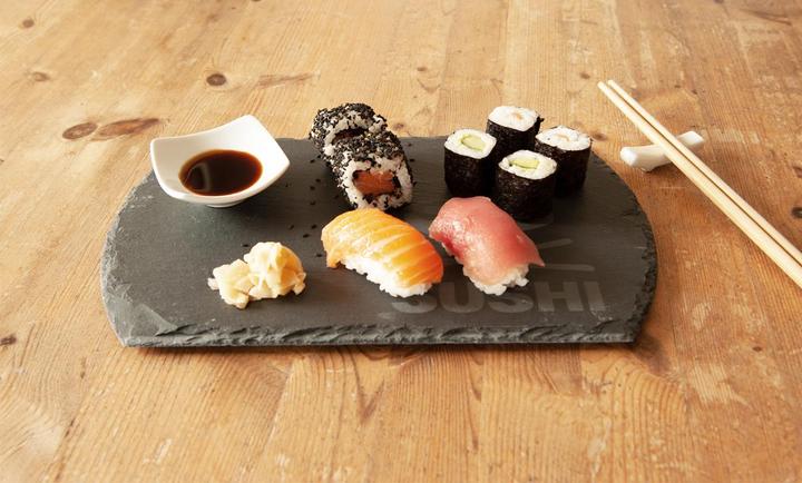 Actual product image Natura Punto Slate sushi plate (4 Piece)