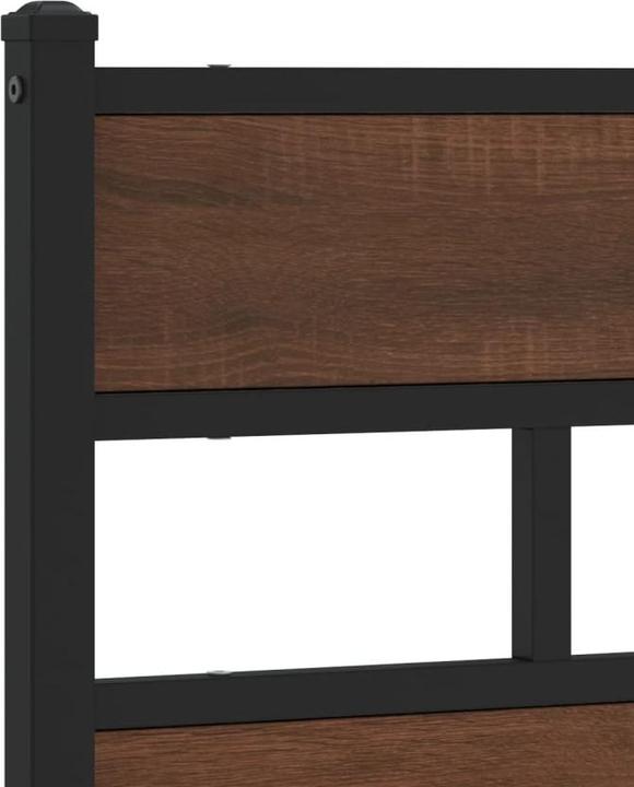 Immagine prodotto VidaXL Testata del letto Testata del letto in acciaio effetto rovere marrone Materiale a base di legno