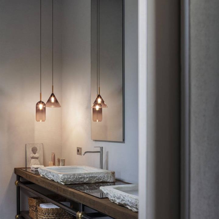 Actual product image Ideal lux EMPIRE G9 pendant light ⌀120mm dimmable chrome smoked glass warm white 309804 (G9, 370 lm)