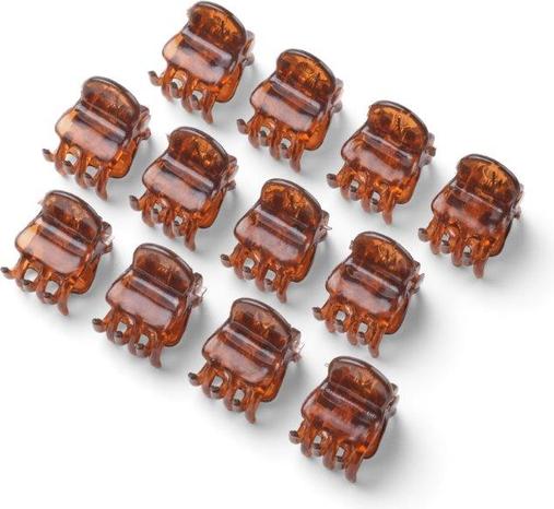 Produktbild Trisa Mini Haarklammern 1cm havanna 12 Stk. (12 Stk.)