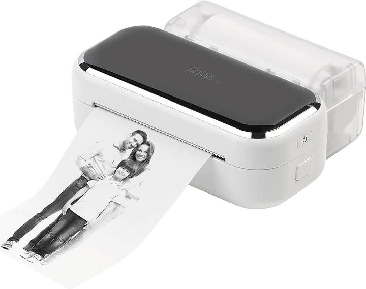 Immagine prodotto Callstel Stampante termica fotografica a batteria XL mobile, Android, iOS, Bluetooth, App, 80mm (Bianco e nero)