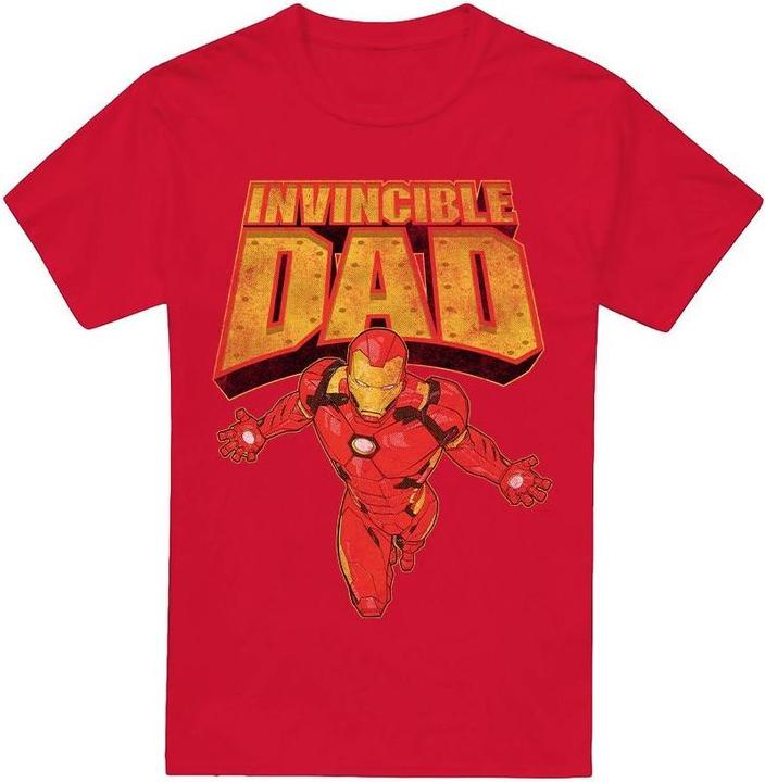 Iron Man Invincible Dad TShirt Vatertag (S)
