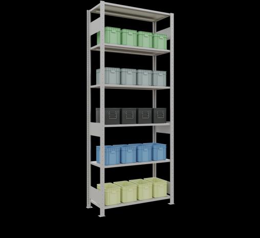 Image du produit Schulte Lagertechnik Système d'emboîtement pour rayonnage de base MULTIplus85 avec traverse de longueur