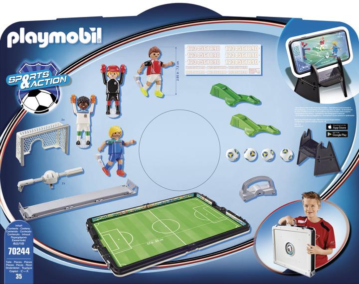 Produktbild Playmobil Grosse Fussballarena zum Mitnehmen (70244, Playmobil Sports & Action)
