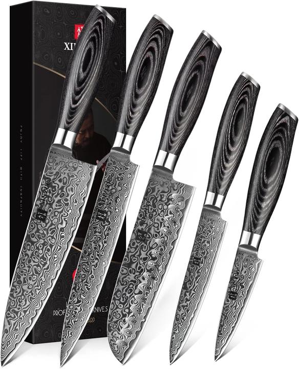 Actual product image Xinzuo Damascus knife