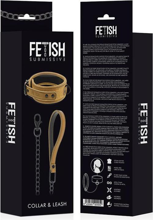 Produktbild Fetish submissive Halsband & Leine veganes Leder