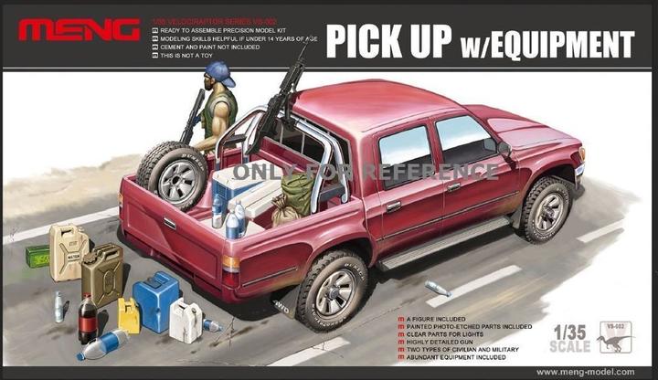Actual product image Meng-Model Pick Up w/Equipment