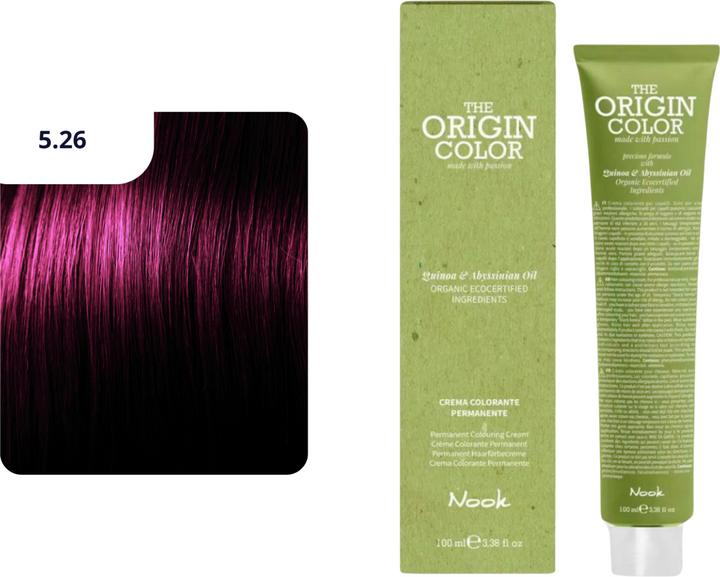 Nook Origin Color Haarfarbe (5.26 Hellbraun Violett Rot)