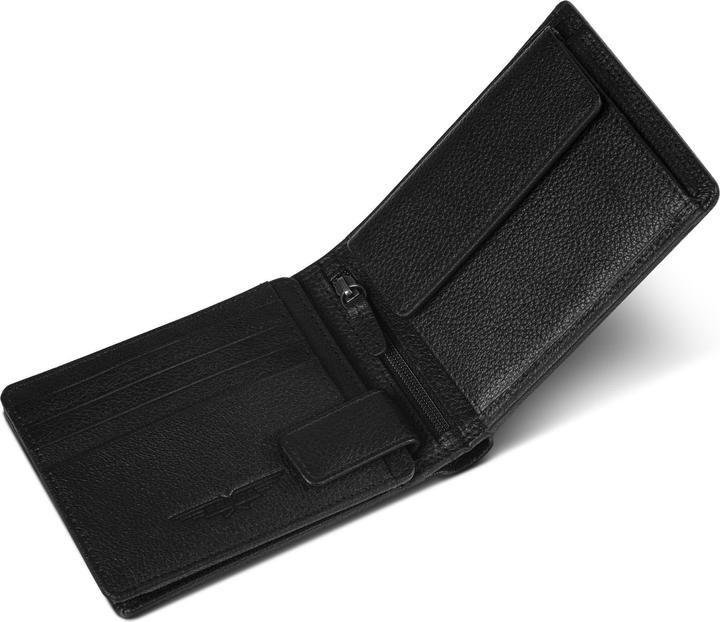 Image du produit Police Geldbörse RFID Leder 12 cm ausklappbar mit Reissverschlussfach