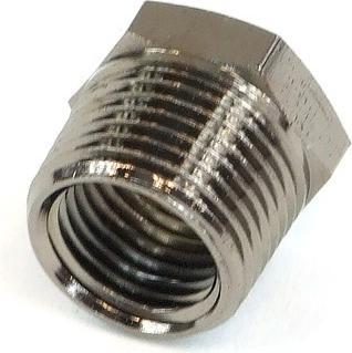 Produktbild Aquatuning Reduziernippel G1/4 auf G3/8 AG black nickel