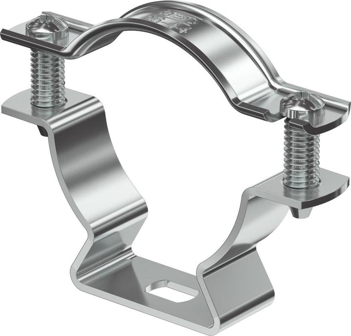 Actual product image OBO Bettermann ASL 733 44 ALU spacer clamp with slotted hole 36-44mm aluminium 1362830