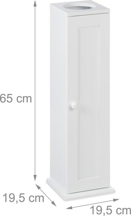 Immagine prodotto Relaxdays Armadietto da toilette (19,5 x 19,5 x 65 cm)