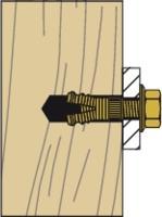 Actual product image Fischer Brass dowel PA 4 M8/25 K (4) (4 pcs.)