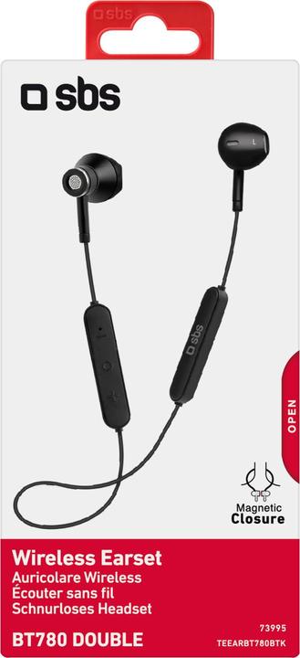 Actual product image SBS Double wireless magnetic earphones (7 h, Wireless)