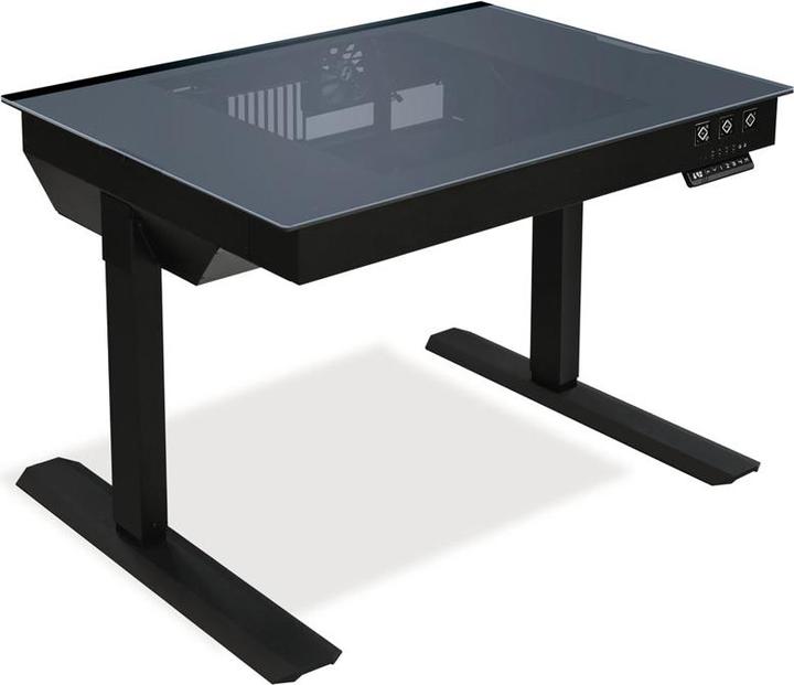 Lian-Li DK-04F Desk case (height adjustable) - Black (ATX, mATX, Mini-ITX, E-ATX)