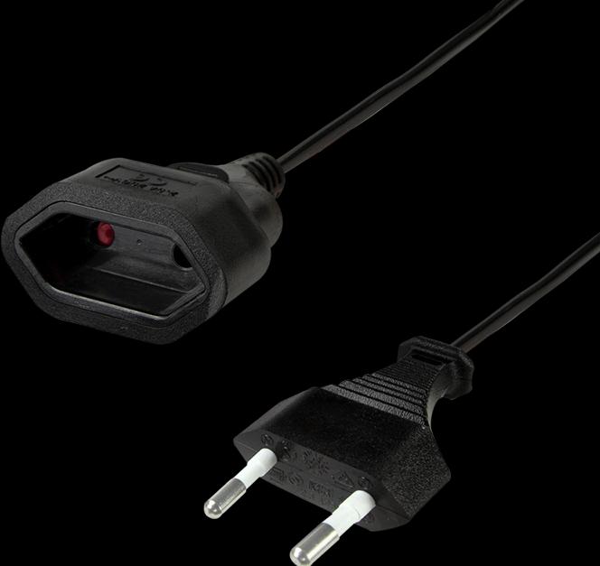 Produktbild LogiLink Netzkabelverlängerung (0.20 m)