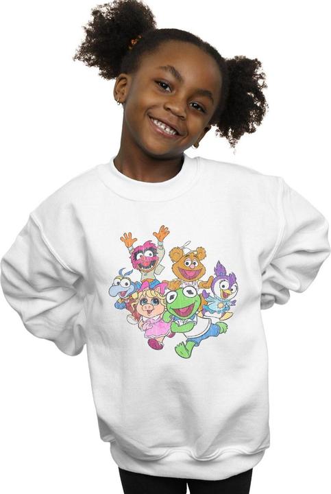 Actual product image Disney Girls The Muppets Muppet Babies Colour Group Sweatshirt (152, 158)