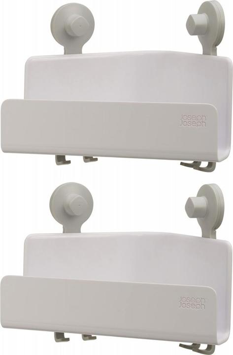 Productafbeelding Joseph Joseph EasyStore hoekdouchebak (set van 2) - Wit (26,5 x 18 x 45 cm)