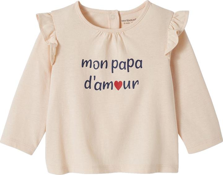 Vertbaudet Baby T-Shirt mit Schriftzug Bio-Baumwolle