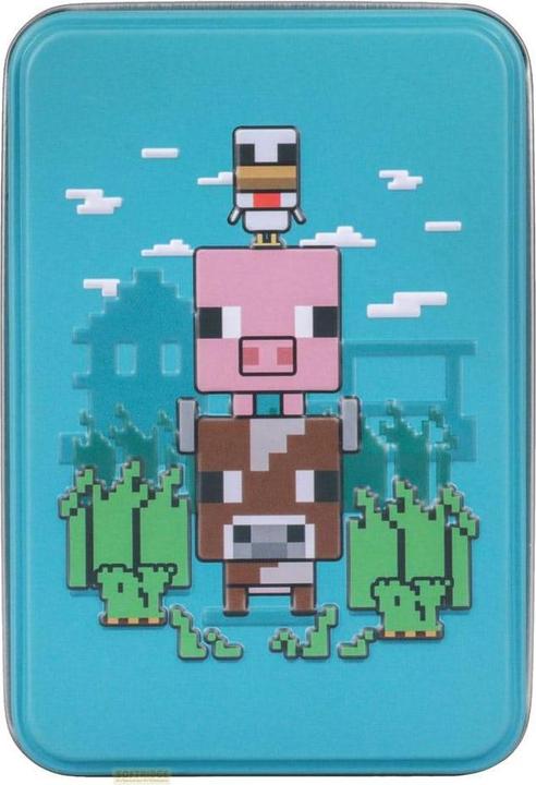Image du produit Paladone Products Mojang Studios - Minecraft - Cartes à jouer avec boîte de rangement en métal animaux