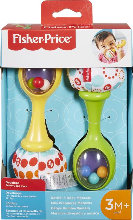 Image du produit Fisher-Price Mes Premières Maracas - Instrument de Musique Bébé - 3 mois et +