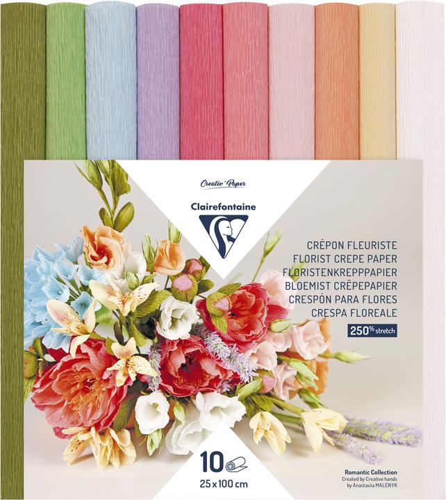 Image du produit Clairefontaine Papier crêpé (160 g/m², 10 x)