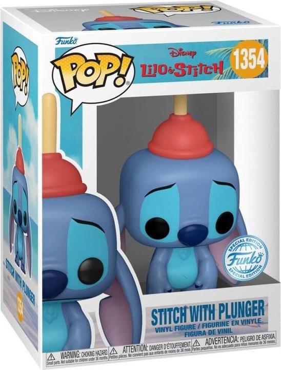 Image du produit Funko POP! Disney Lilo et Stitch - Stitch with Plunger Edition Limitée