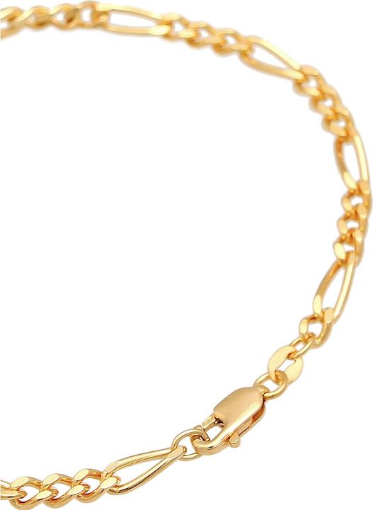 Produktbild Kuzzoi Armband Herren ID Platte Figaro Klassisch 925 Silber (19 cm, 925er Silber)