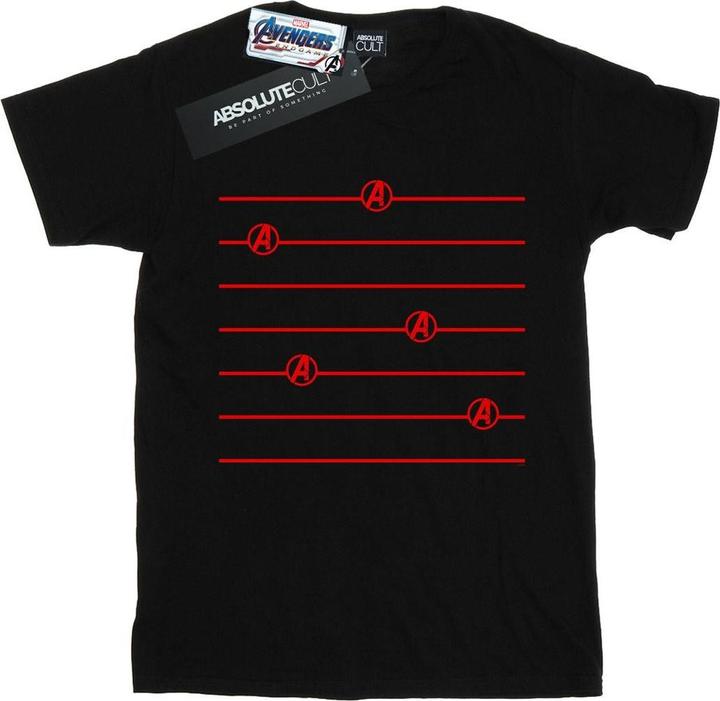 Produktbild Avengers Endgame Logo Stripes TShirt (M)