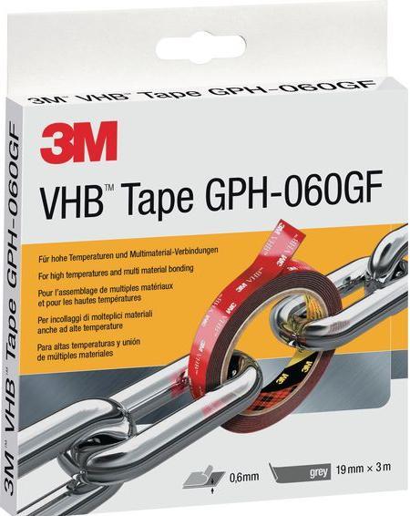 Actual product image 3M VHB adhesive tape, 19mm x, grey (19 mm)