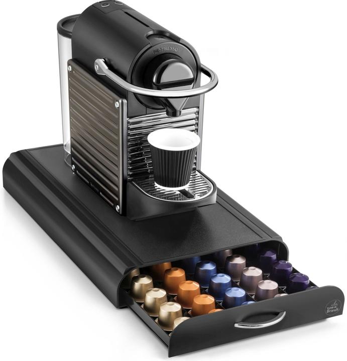 Image du produit Luxe capsule houder met la charge - opbergelement - tbv Nespresso cuphouder- machine standaard - 50 cups
