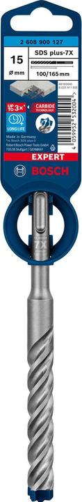 Actual product image Bosch Professional Zubehör EXPERT SDS plus-7X hammer drill, 15 x 100 x 165 mm (15.0 mm)
