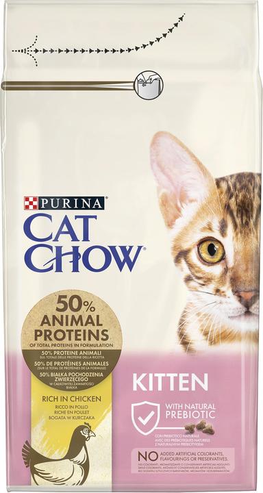 Actual product image Cat Chow Kitten 1,5kg (Puppy + kitten, 1 pcs., 1500 g)