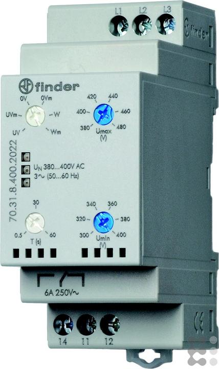 Produktbild Finder Voltage monitoring relay 380-415V ac,3P