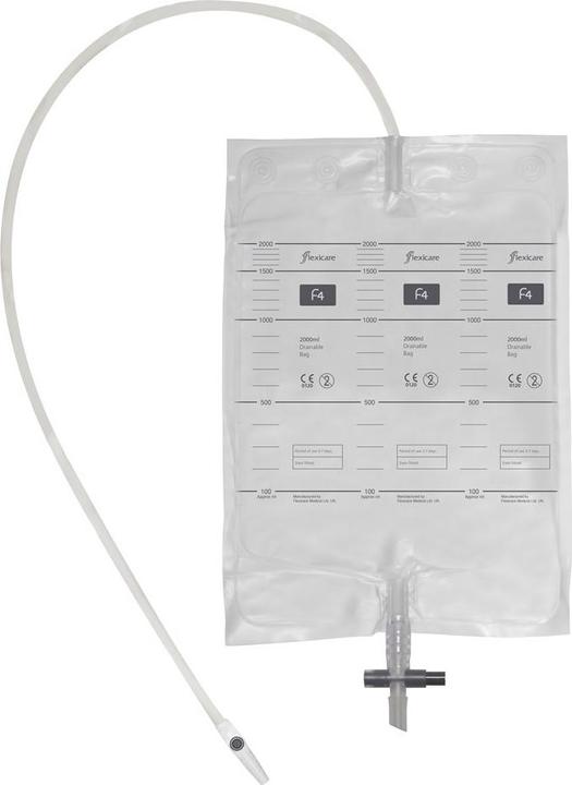 Immagine prodotto Flexicare Flexicar Sacchetto per urina 2l 100cm Valvola di scarico antiriflusso (10pz)