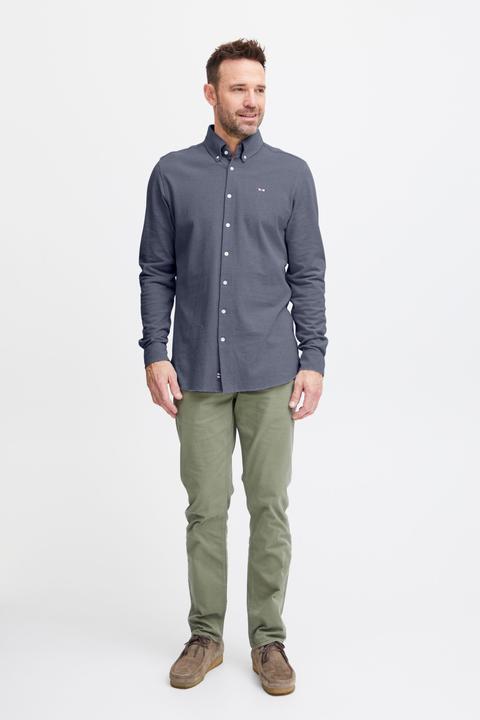 Actual product image FQ1924 FQSteven piqué knitted LS shirt 21900613 (L)