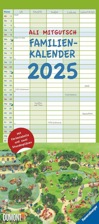 Image du produit Ali Mitgutsch Family Calendar 2025 - Calendrier mural - Planificateur familial avec 5 colonnes - (Couverture rigide, Allemand)