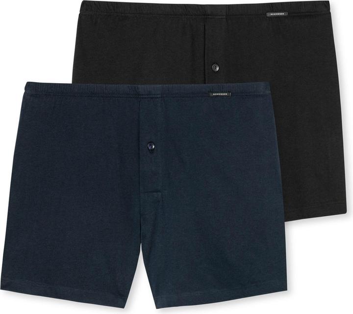 Schiesser 2er Pack Singel-Jersey Boxershorts