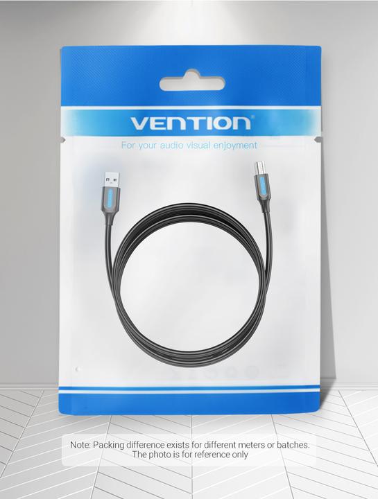 Produktbild Vention Cable USB 2.0 A to B COQBG 1.5m (black) (1.50 m, USB 2.0)