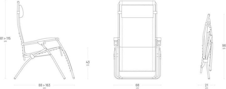 Immagine prodotto Lafuma RSX Clip reclinabile (88 cm)