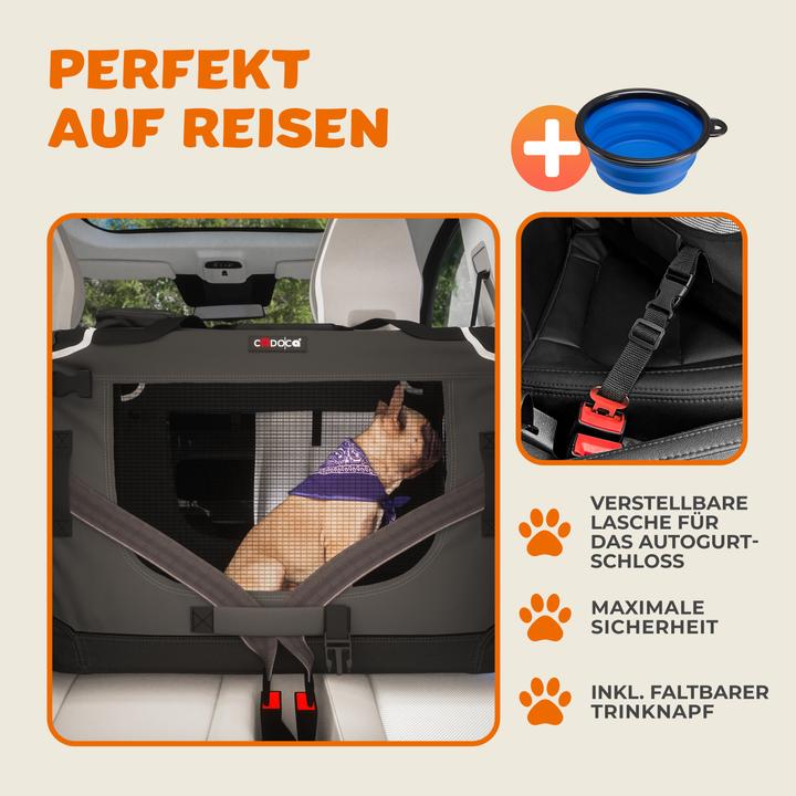 Produktbild Cadoca Hundetransportbox (Hund, Faltbar, Atmungsaktiv)